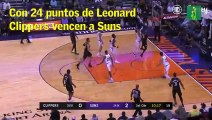 Con 24 puntos de Leonard Clippers vencen a Suns