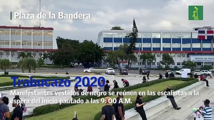 El ambiente de la Plaza de la Bandera