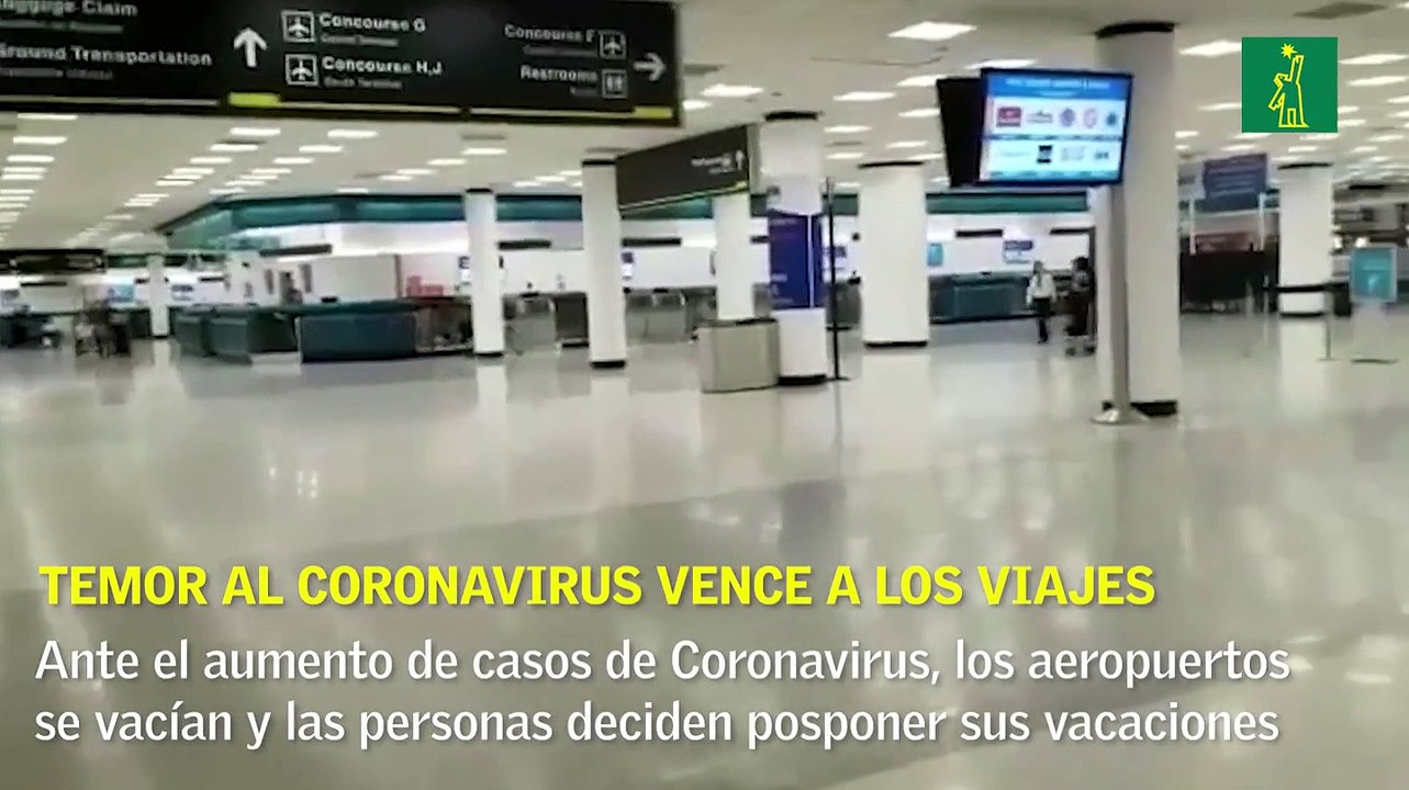 El temor al Coronavirus vence en los aeropuertos