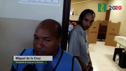 Baja afluencia de votantes en centro electoral de La Romana