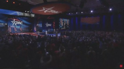 Donald Trump breaks into YMCA dance at CPAC