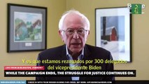 Bernie Sanders se retira de la campaña para la candidatura demócrata