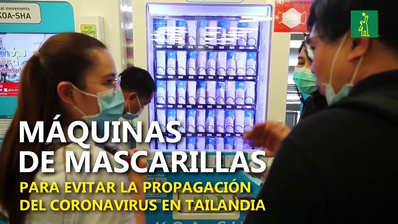 Máquinas expendedoras de mascarillas para preve...