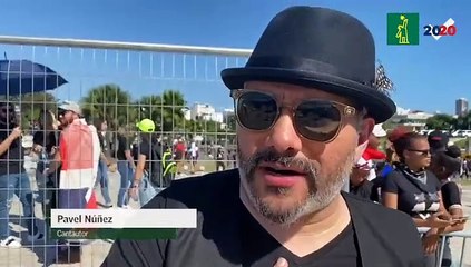 El cantautor Pavel Núñez en apoyo al Trabucazo