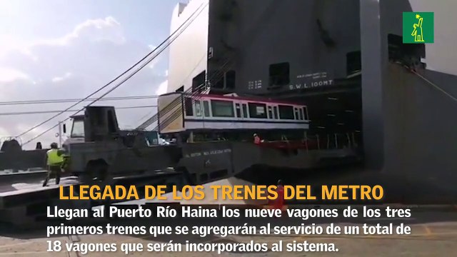 Llegan al país nueve vagones del Metro de Santo Domingo