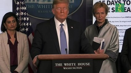 Trump: pandemia sin control, posible recesión y es "innecesario" posponer primarias