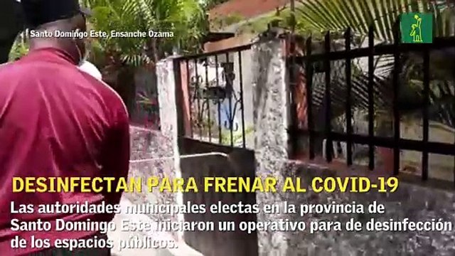 Autoridades electas en Santo Domingo Este encabezan jornada de desinfección en el municipio