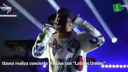 Ozuna realiza concierto vía Live con "Latinos Unidos"