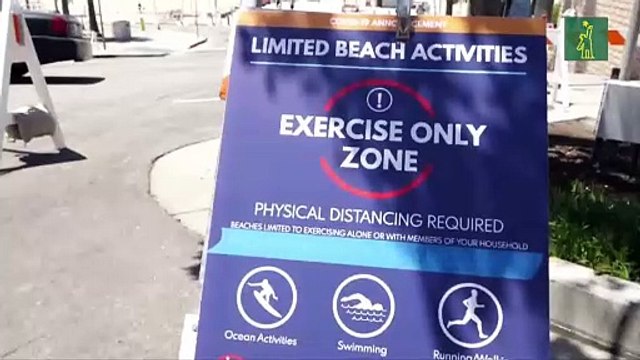 Playas de Los Ángeles abren pero con restricciones para evitar contagios