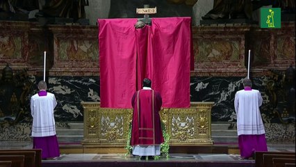 Papa recorre una solitaria plaza de San Pedro en Viernes Santo