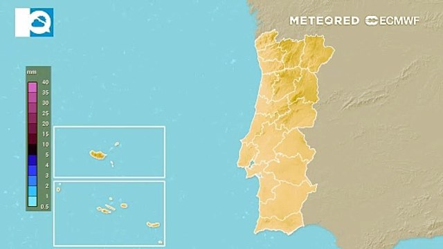 Um nova linha de instabilidade chegará ao continente português amanhã, segunda-feira