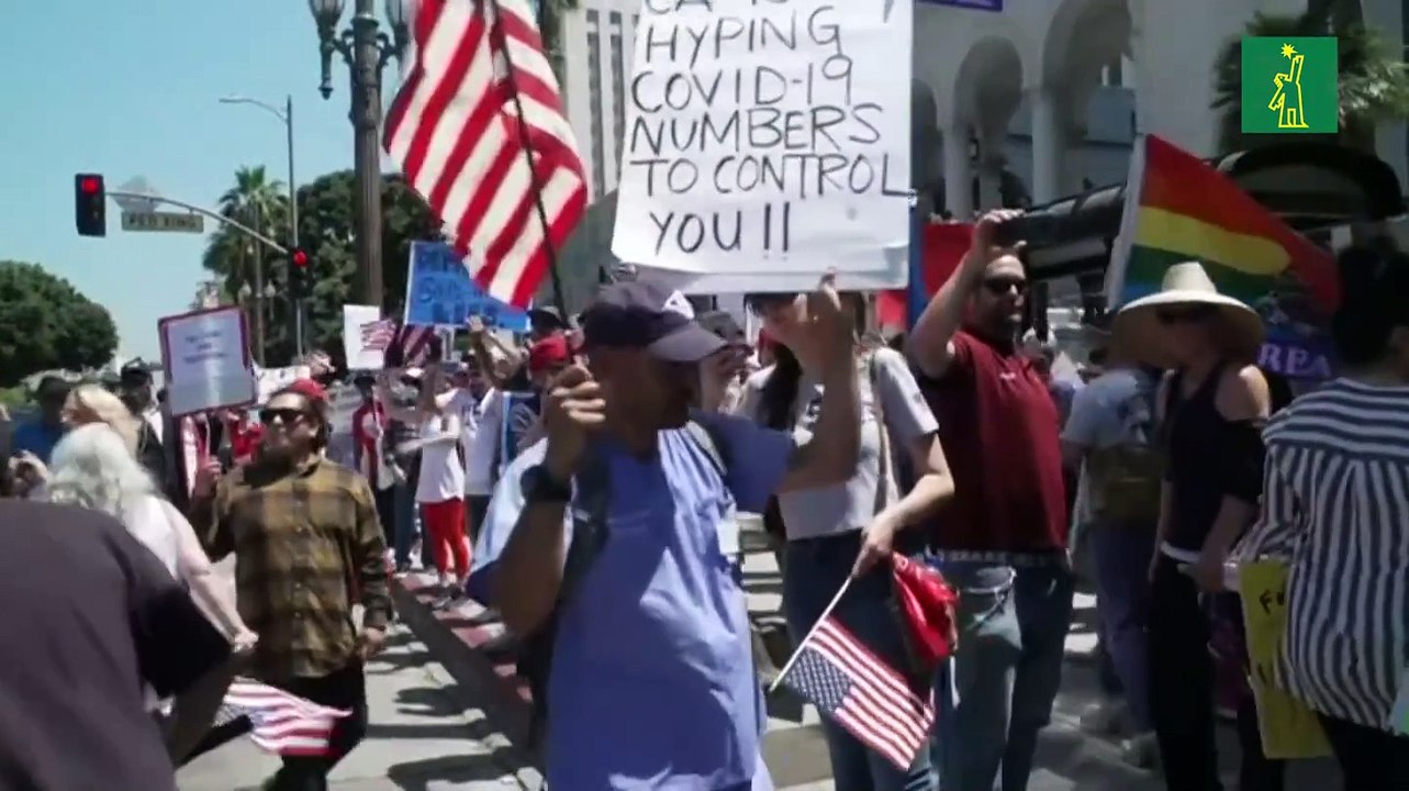"¡Abran California!", claman en manifestaciones contra el confinamiento por la pandemia