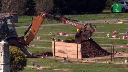 El coronavirus pone a prueba a los cementerios de Nueva York