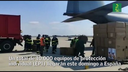 España recibe hoy 10.000 equipos de protección individual de República Checa