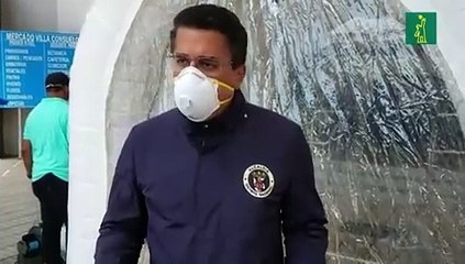 David Collado instala primeros túneles sanitizante del país para combatir propagación de COVID 19.