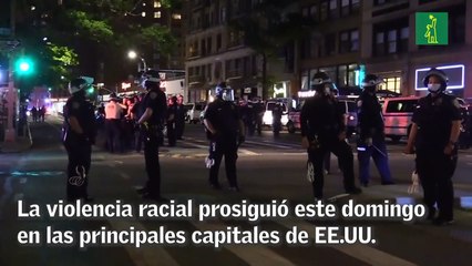 Noche de saqueos y detenciones en Nueva York