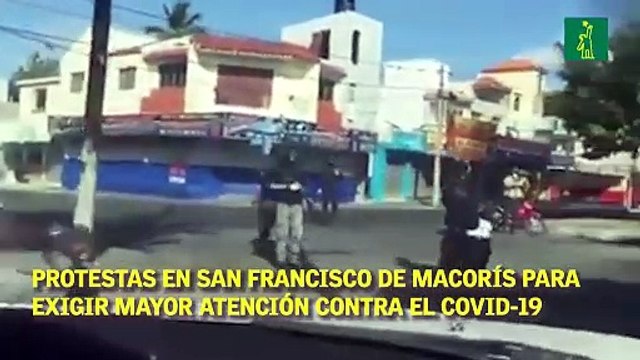 Queman gomas en San Francisco de Macorís para exigir mayor atención por el COVID-19