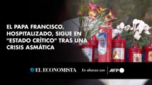 El papa Francisco, hospitalizado, sigue en 