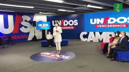 Milagros Germán brinda su apoyo a Luis Abinader