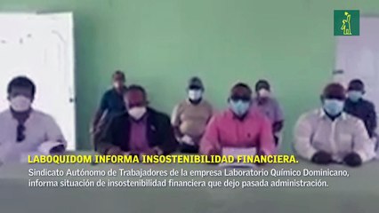 Rueda de prensa Sindicato autónomo de trabajadores de la empresa Laboratorio Químico Dominicano.