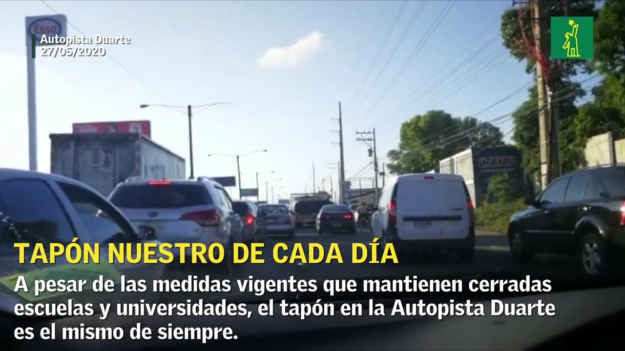Tapones "normales" marcan el inicio del día en Santo Domingo