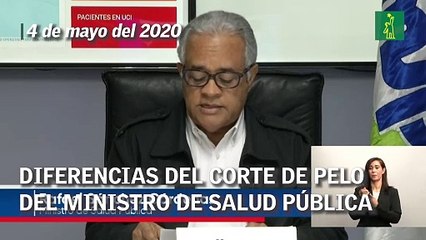 Diferencias del corte de pelo del Ministro de Salud Pública