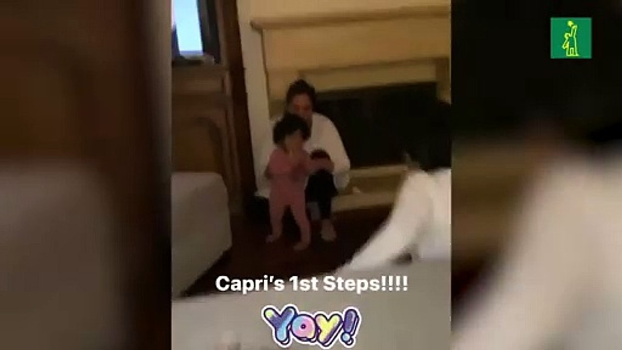 Capri, la hija más pequeñita de Kobe Bryant, da sus primeros paso