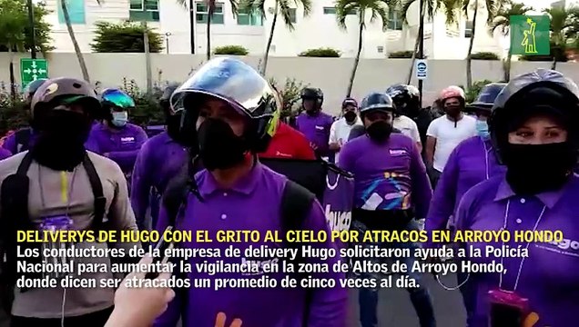 Deliverys de Hugo con el grito al cielo por atracos en Arroyo Hondo