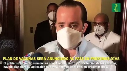 Plan de vacunas será anunciado al país en próximos días.
