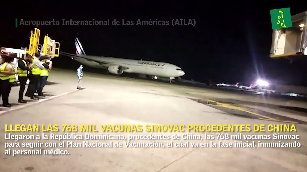 Llegan las 768 mil vacunas Sinovac procedentes de China
