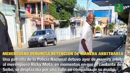 Merenguero Ricky Mota denuncia policías lo detuvieron de manera arbitraria