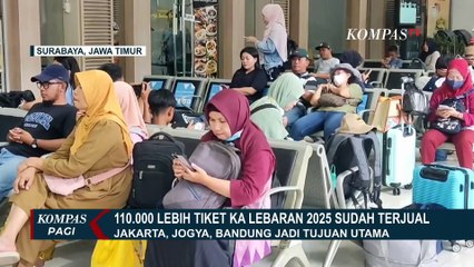110.000 Lebih Tiket KA Lebaran 2025 Ludes, KAI: Jakarta, Yogyakarta & Bandung Jadi Tujuan Utama