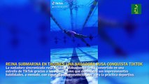 Reina submarina en tacones: una nadadora sincronizada rusa conquista TikTok