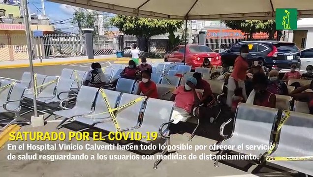 El hospital Vinicio Calventi está saturado de pacientes; no recibe con COVID-19