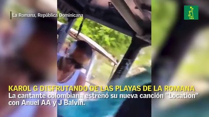 Karol G disfrutando de las playas de La Romana