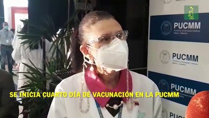 Se inicia cuarto día de vacunación en la PUCMM