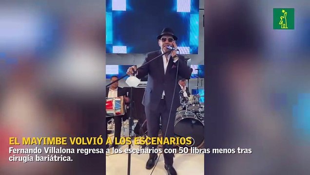 Fernando Villalona regresa a los escenarios con 50 libras menos tras cirugía bariátrica