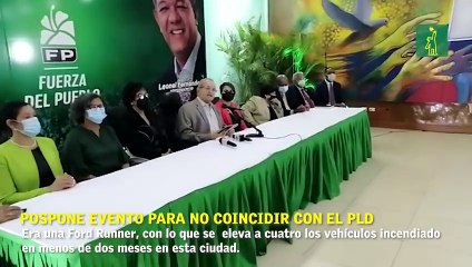 Fuerza del Pueblo pospone evento del domingo para no coincidir con el PLD.
