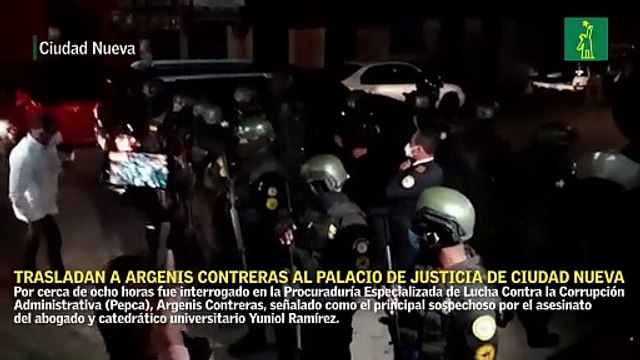 Trasladan a Argenis Contreras al Palacio de Justicia de Ciudad Nueva
