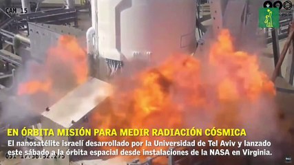 En órbita misión para medir radiación cósmica.