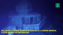Hallan en Filipinas un navío de EEUU de la II Guerra Mundial a 6,500 metros de profundidad.