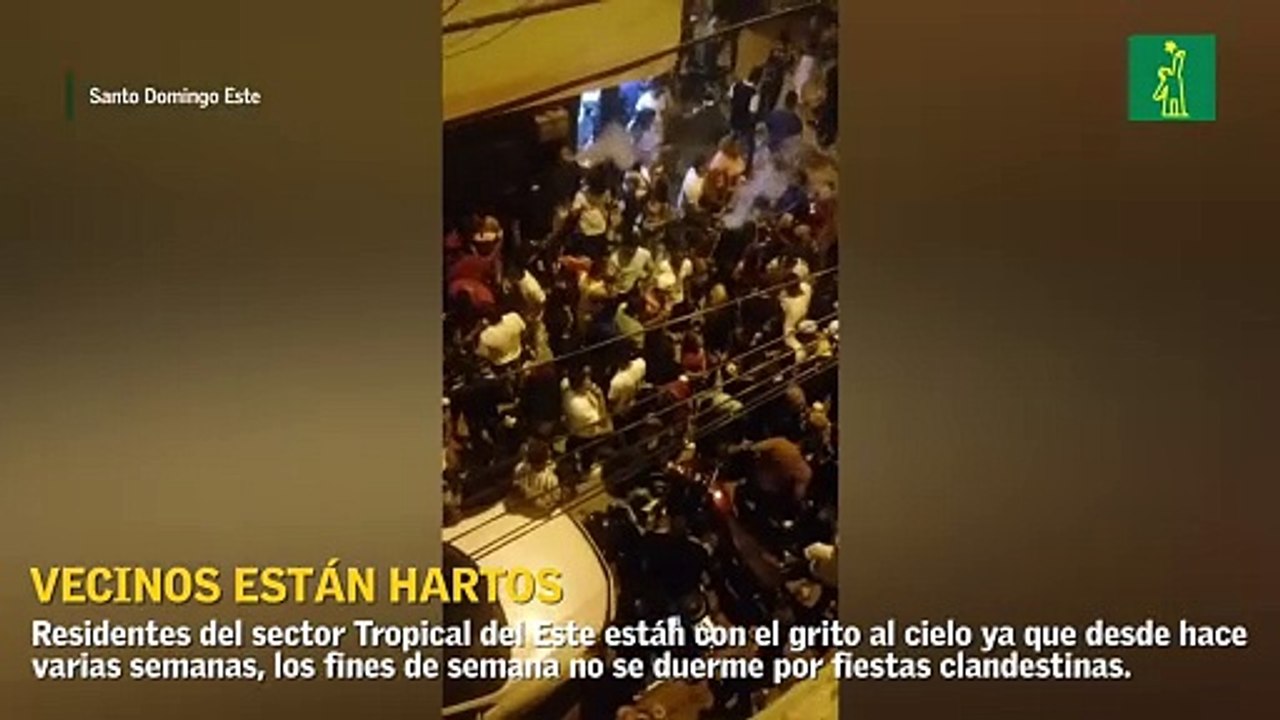 Vecinos están hartos de las fiestas clandestinas