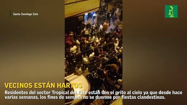 Vecinos están hartos de las fiestas clandestinas
