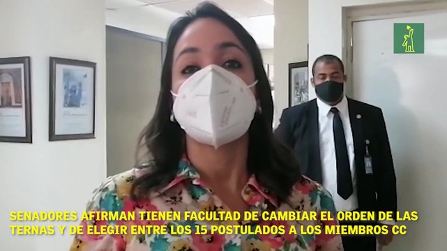 Senadores afirman tener facultad de cambiar el orden de las ternas y de elegir entre los 15 postulados a los miembros CC.