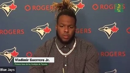 Vladimir Guerrero Jr. trabaja para batear a la banda contraria