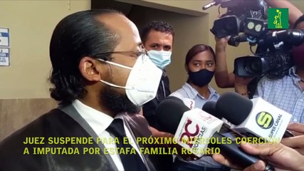 Juez suspende para el próximo miércoles coerción a imputada por estafa Familia Rosario