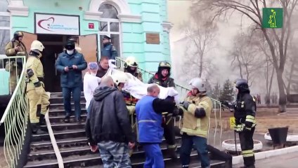 Cirujanos rusos operan a corazón abierto en medio de un incendio