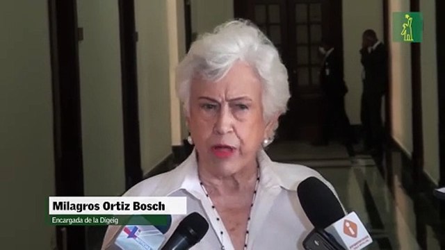 La encargada de la Digeig Milagros Ortiz Bosch, expresa su respuesta al comentario de la gobernadora de Montecristi, Nelsy Milagros Cruz