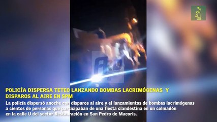 Policía dispersa teteo lanzando bombas lacrimógenas y disparos al aire en SPM