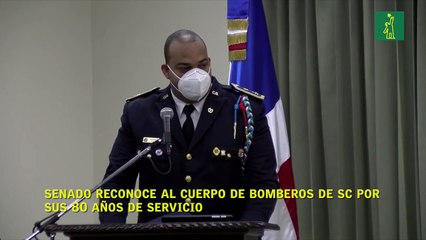 Senado reconoce al Cuerpo de Bomberos de SC por sus 80 años de servicio
